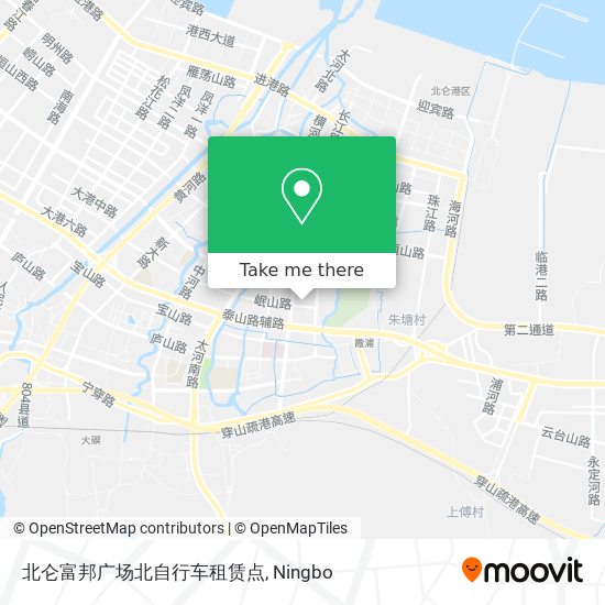 北仑富邦广场北自行车租赁点 map