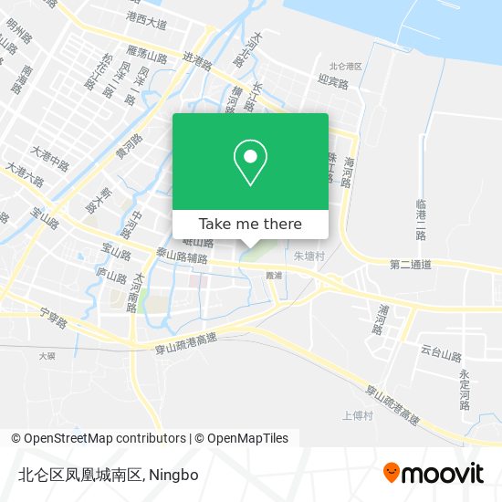 北仑区凤凰城南区 map