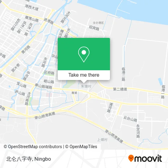 北仑八字寺 map