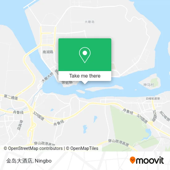 金岛大酒店 map
