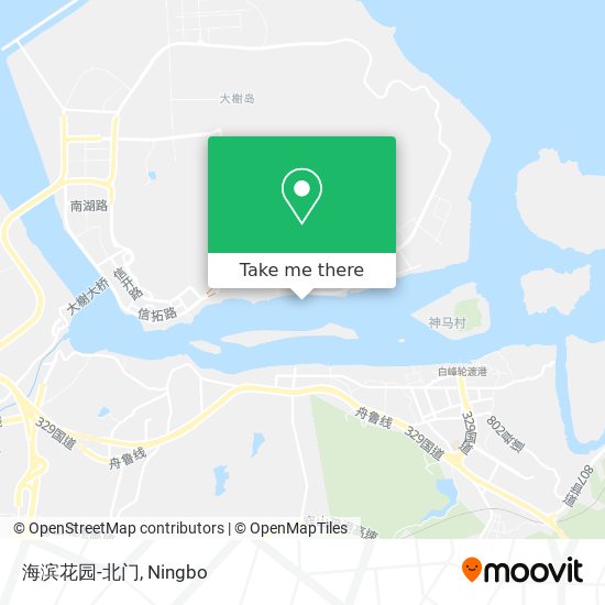 海滨花园-北门 map