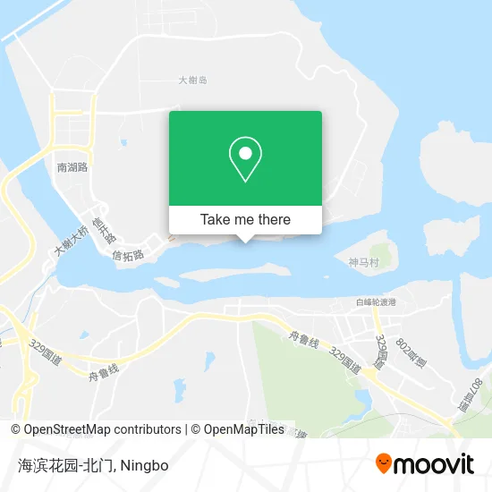 海滨花园-北门 map