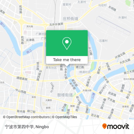宁波市第四中学 map