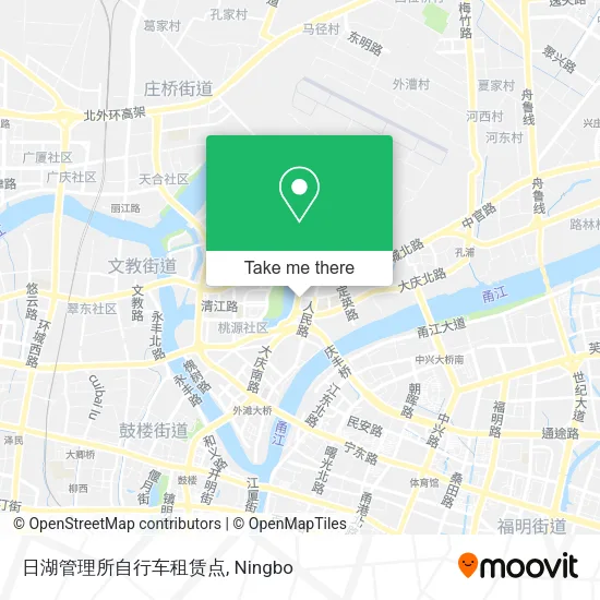 日湖管理所自行车租赁点 map
