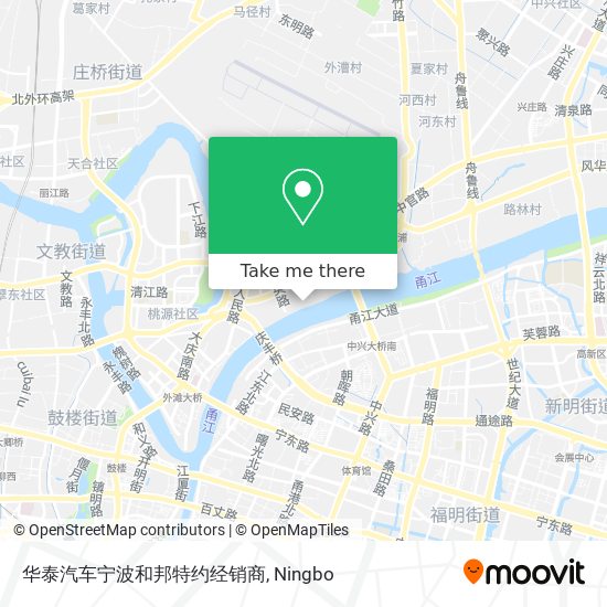 华泰汽车宁波和邦特约经销商 map