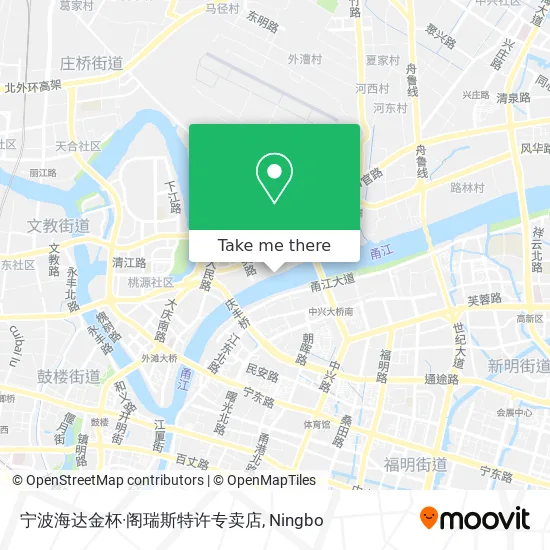 宁波海达金杯·阁瑞斯特许专卖店 map