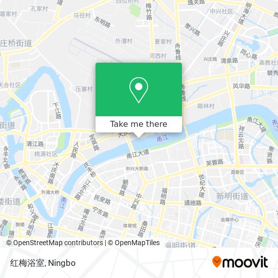红梅浴室 map