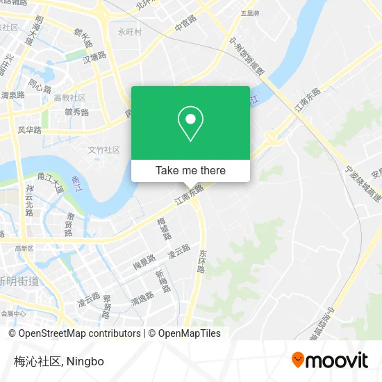 梅沁社区 map
