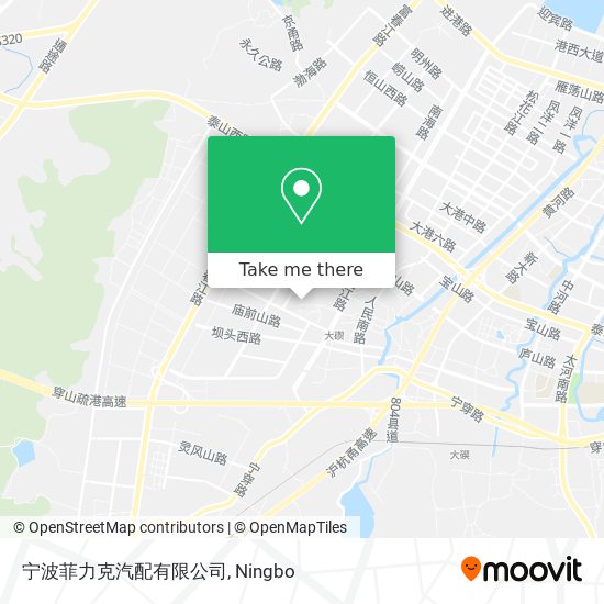宁波菲力克汽配有限公司 map