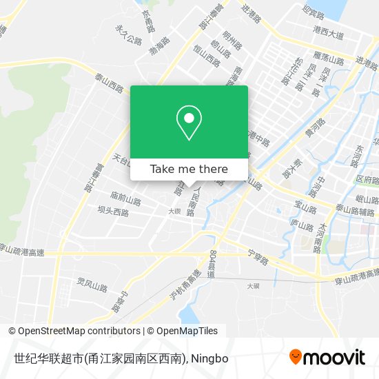 世纪华联超市(甬江家园南区西南) map