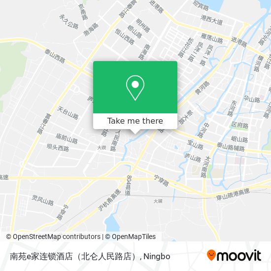 南苑e家连锁酒店（北仑人民路店） map