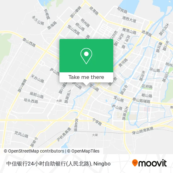 中信银行24小时自助银行(人民北路) map