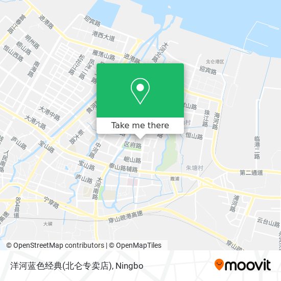 洋河蓝色经典(北仑专卖店) map