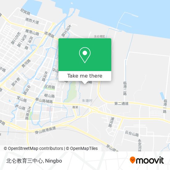 北仑教育三中心 map