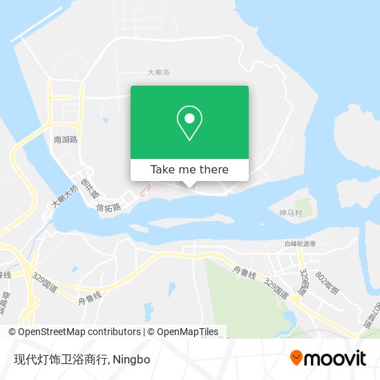 现代灯饰卫浴商行 map