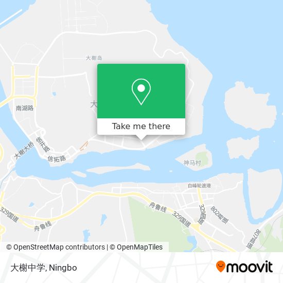 大榭中学 map
