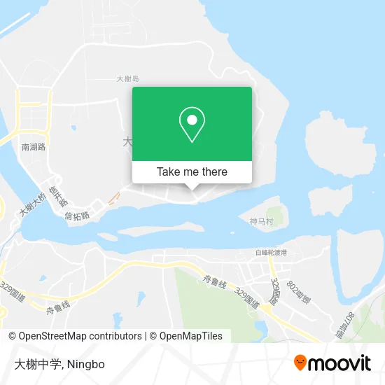 大榭中学 map