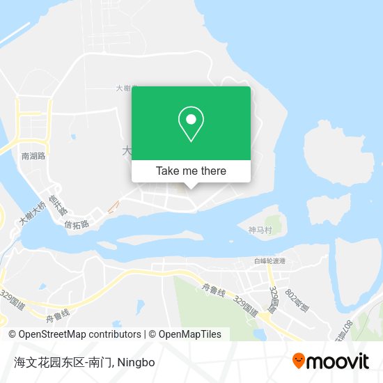 海文花园东区-南门 map