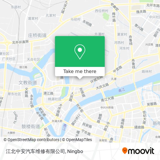 江北中安汽车维修有限公司 map