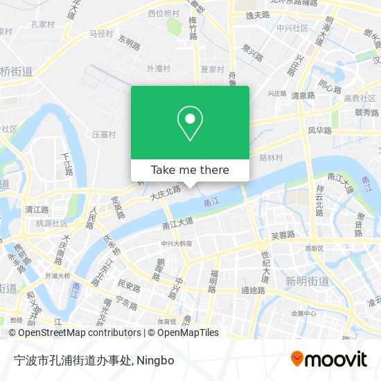 宁波市孔浦街道办事处 map