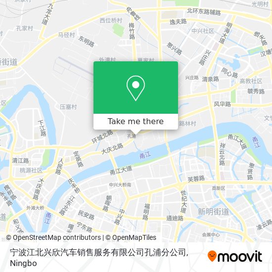 宁波江北兴欣汽车销售服务有限公司孔浦分公司 map