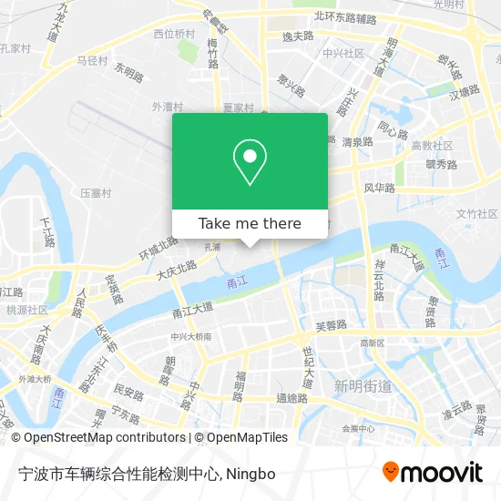 宁波市车辆综合性能检测中心 map