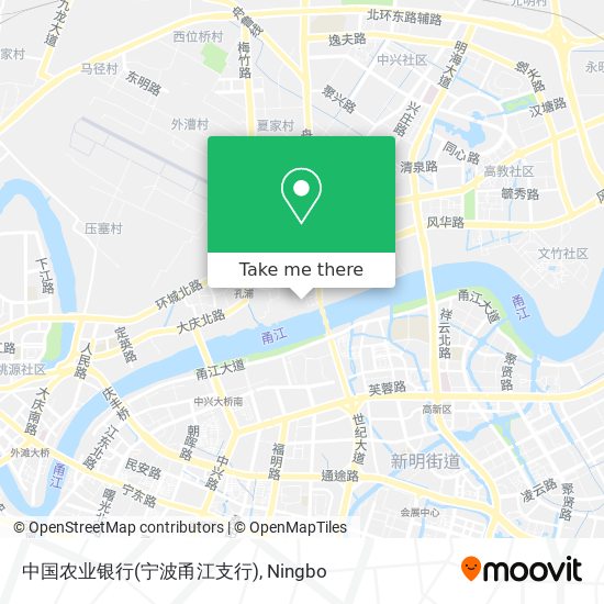 中国农业银行(宁波甬江支行) map