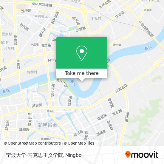 宁波大学-马克思主义学院 map