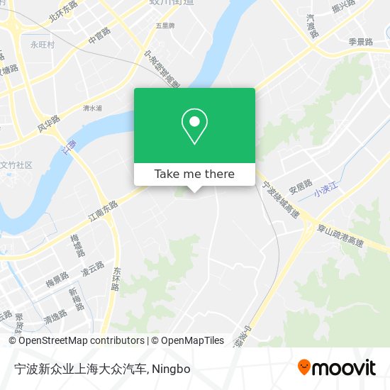 宁波新众业上海大众汽车 map