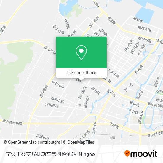 宁波市公安局机动车第四检测站 map