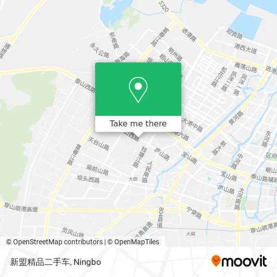 新盟精品二手车 map
