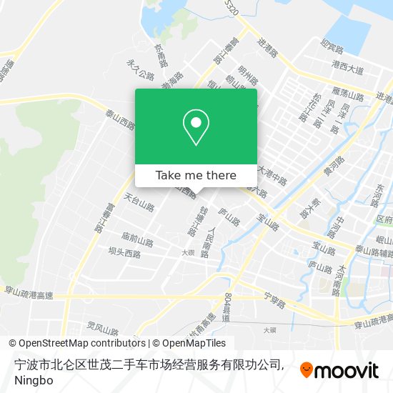 宁波市北仑区世茂二手车市场经营服务有限功公司 map