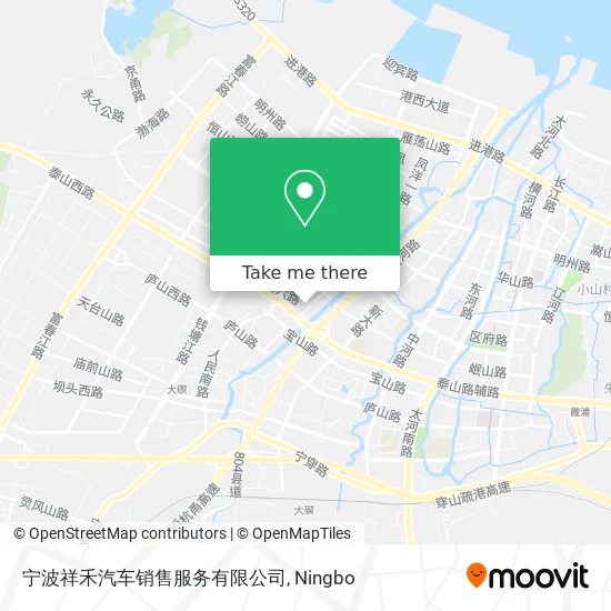 宁波祥禾汽车销售服务有限公司 map