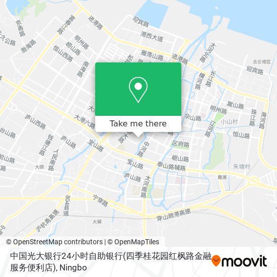 中国光大银行24小时自助银行(四季桂花园红枫路金融服务便利店) map