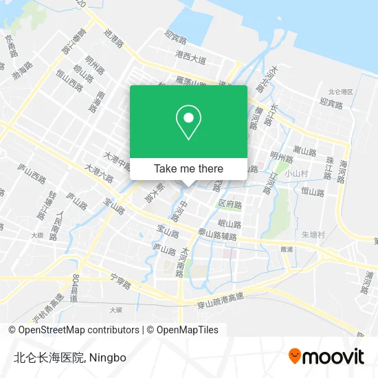 北仑长海医院 map