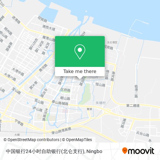 中国银行24小时自助银行(北仑支行) map