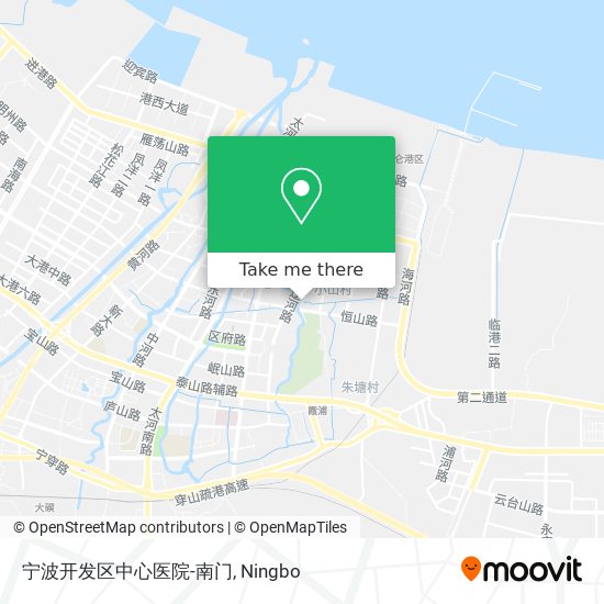 宁波开发区中心医院-南门 map