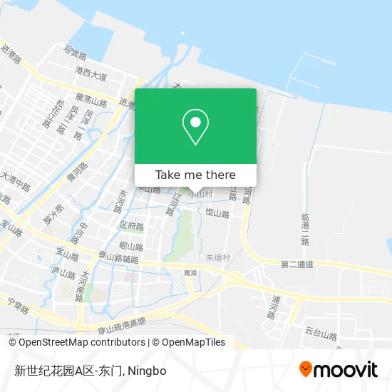 新世纪花园A区-东门 map