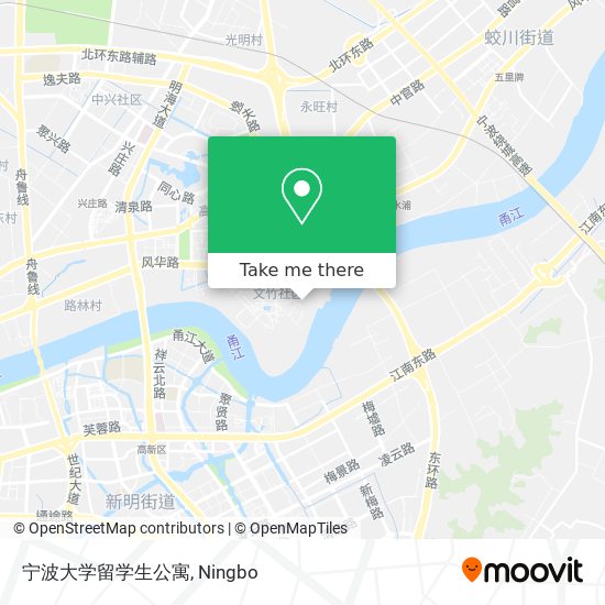 宁波大学留学生公寓 map