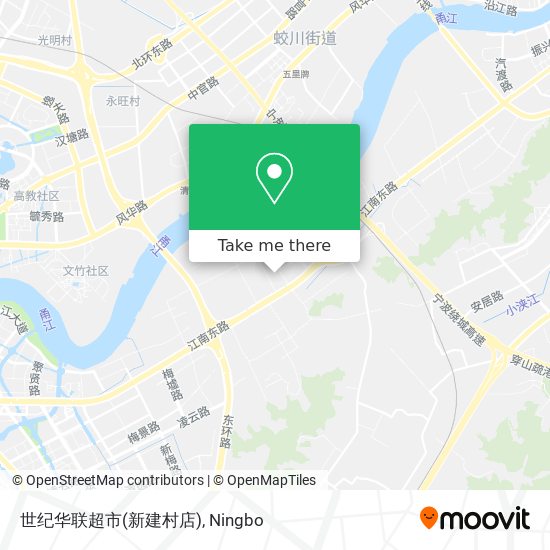 世纪华联超市(新建村店) map