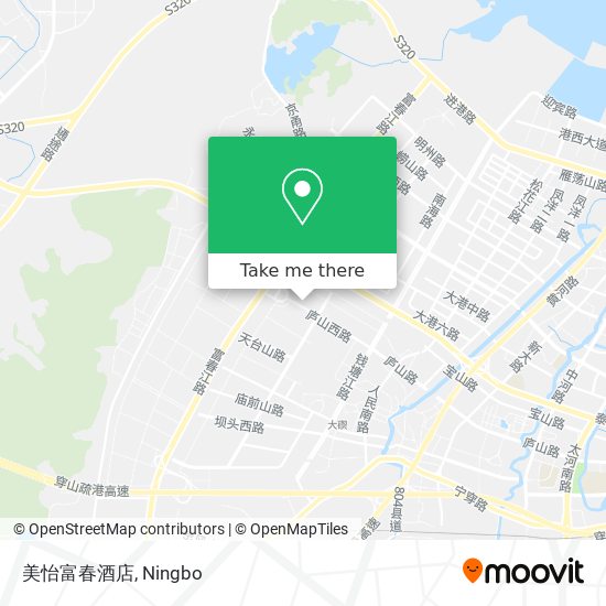 美怡富春酒店 map