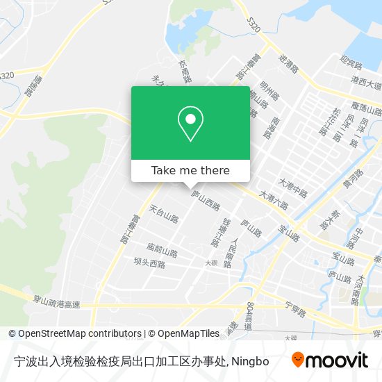 宁波出入境检验检疫局出口加工区办事处 map