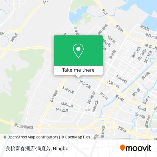 美怡富春酒店-满庭芳 map