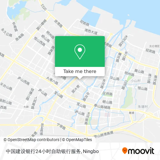 中国建设银行24小时自助银行服务 map