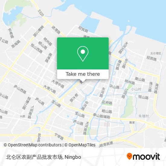北仑区农副产品批发市场 map