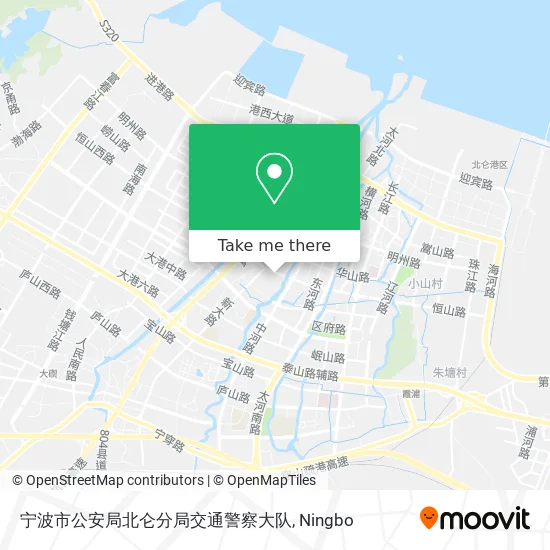 宁波市公安局北仑分局交通警察大队 map