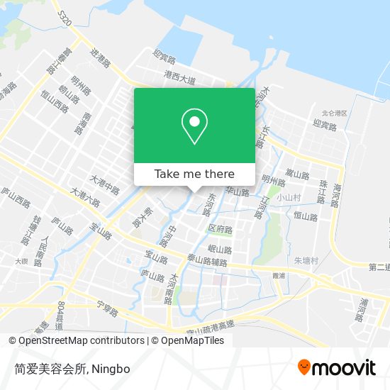 简爱美容会所 map