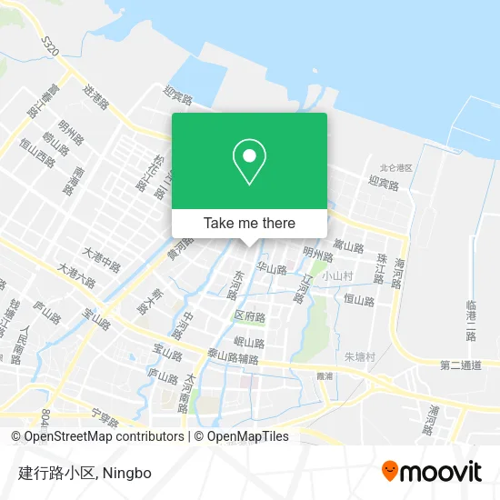 建行路小区 map