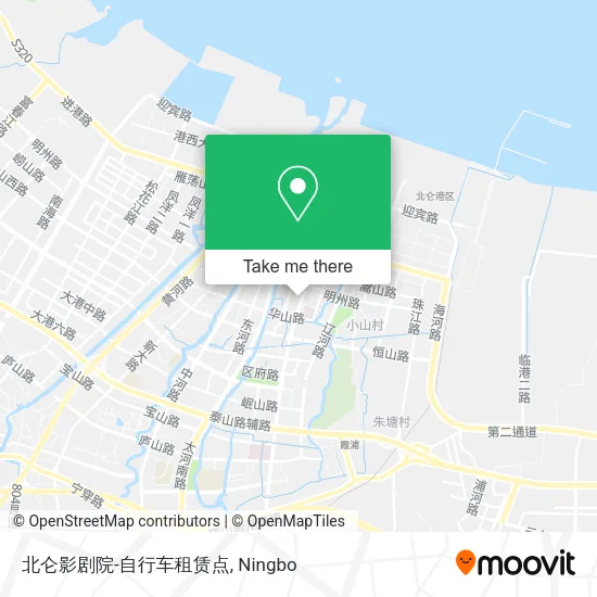 北仑影剧院-自行车租赁点 map