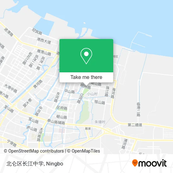 北仑区长江中学 map